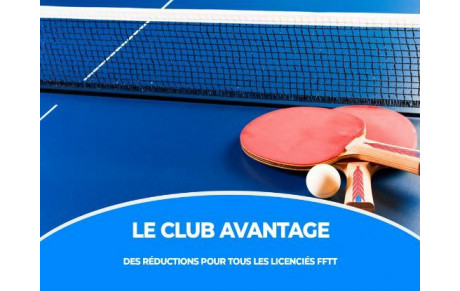 Club avantage FFTT